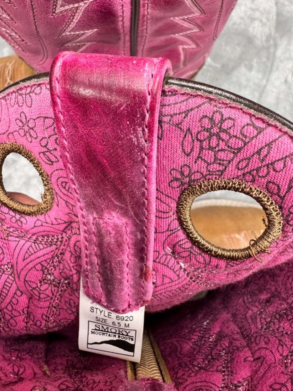 Smoky Mountain Pink and Tan Boots - Picture 8 of 12